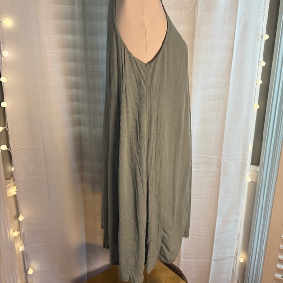 Skylar & Jade Boho Green Relaxed Tunic Dress - Picture 2 of 8